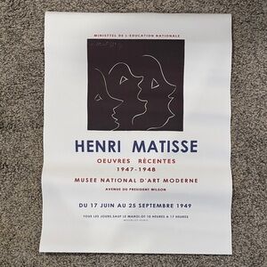 Matisse Poster - Black, White, and Red